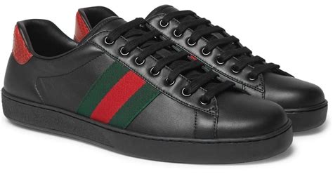 gucci black soes|black Gucci shoes with snake.